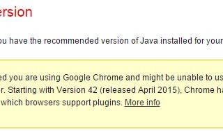 Google Chrome не работает Java